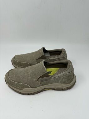 Skechers Hand Free Slip-Ins Relaxed Fit Respected Holmgren Shoes Taupe Men's 8